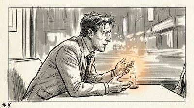 Panel 8 — Couldn't see it